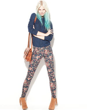 pantalon imprimé fleurs de bershka