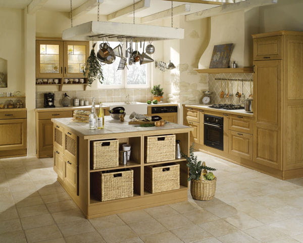 Ilot De Cuisine En Bois De Grange : ?lot de cuisine Clair patine de Lapeyre : L’?lot trouve sa place Ilot De Cuisine En Bois De Grange : ?lot de cuisine Clair patine de Lapeyre : L’?lot trouve sa place