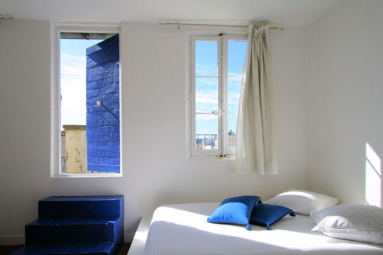 Mogador en bleu et blanc