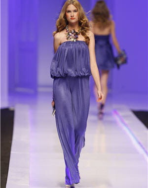 combinaison violette de mango