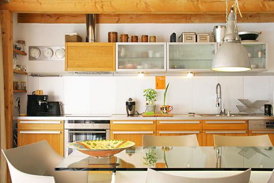 Cuisine habillée de bois