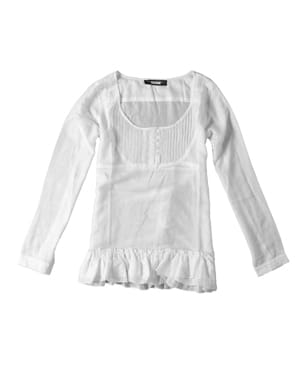 la blouse blanche de bonobo (29,95 euros)