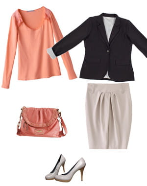 veste eurodif (29,95 euros), tee-shirt somewhere (23 euros), jupe jus d'orange