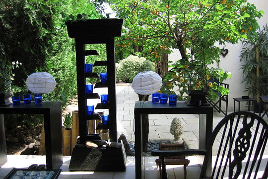 En bleu et noir