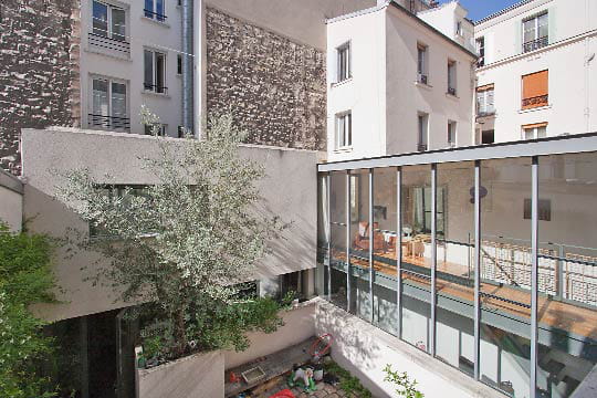Vue sur le patio