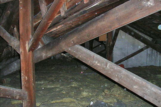 Les combles avant les travaux