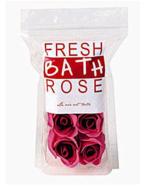 7 roses de bain de monoprix