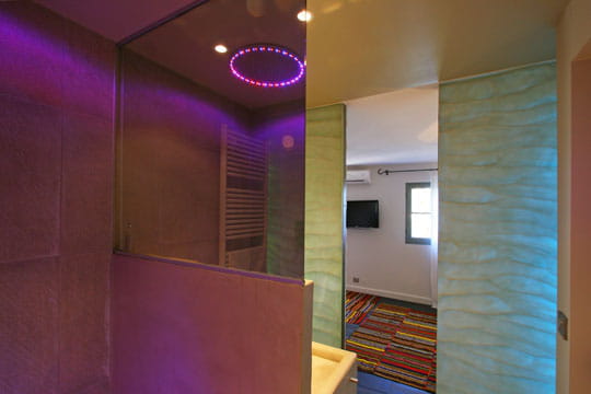 Salle de bains miroir