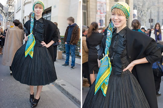 Fashion week : les street looks des défilés parisiens PAP automne-hiver 2011-2012 46