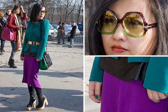 Fashion week : les street looks des défilés parisiens PAP automne-hiver 2011-2012 78