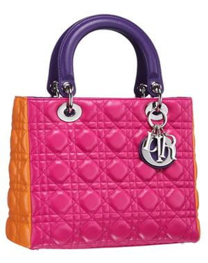 sac 'lady dior' tricolore de dior