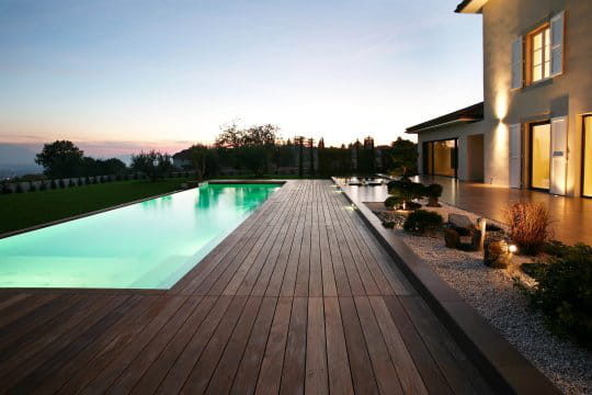 Piscine - Carré bleu