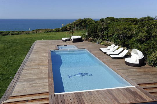 Piscine personnalisée - Carré bleu