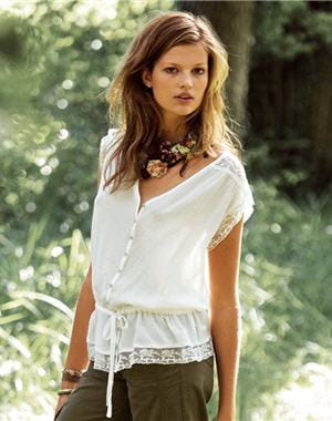 blouse dentelle des 3 suisses